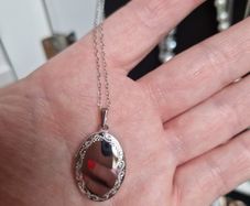White Gold Locket
