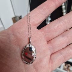 White Gold Locket