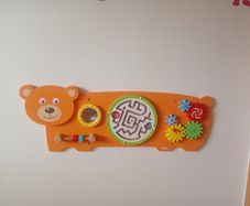 Bear Wall Panel / motor skills board