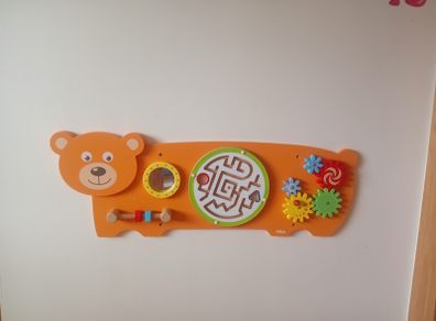 Bear Wall Panel / motor skills board