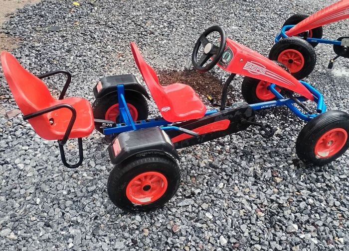 2 x BERG Go-Karts + Passenger Seats & Trailer