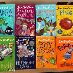 David Walliams Book collection set x8 books including Bad Dad Awful Auntie and The Midnight Gang