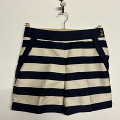 H&M navy/cream striped shorts, size Eur 36. (Uk8)