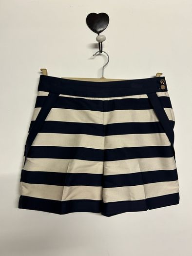H&M navy/cream striped shorts, size Eur 36. (Uk8)
