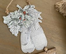 Christmas Hanging Decor Mittens