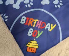 Blue bandana and gotcha day bandanas