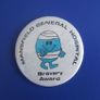 MR. MEN (Mr Spendy & Mr Bump) - two large size button badges MANSFIELD GENERAL HOSPITAL and HUDDERSFIELD & BRADFORD building society (55mm dia.) Image 3