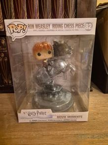 Funko Pop! Ron Weasley Riding Chess Piece 82 , Movie Moments (Mint, Never Opened)