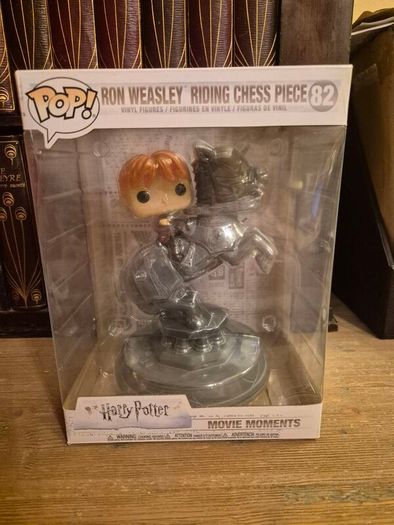 Funko Pop! Ron Weasley Riding Chess Piece 82 , Movie Moments (Mint, Never Opened)