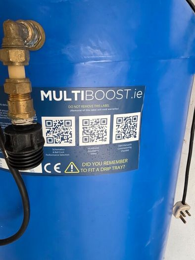 Multiboost 350L simplicity tank and pump