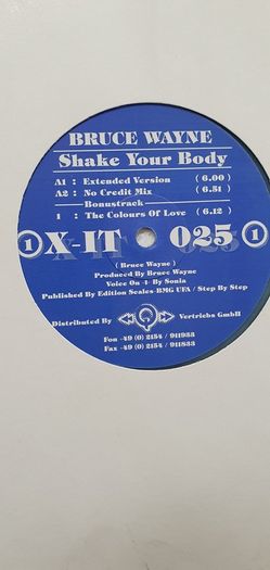 Bruce Wayne Shake Your Body 12" Coloured Vinyl
