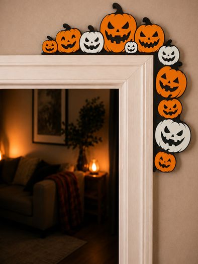 Jack-o-Lantern Door Frame Corner Decor