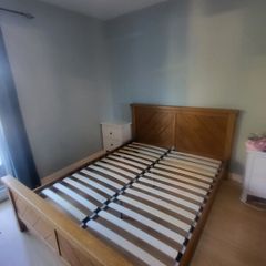 King size wooden bed frame