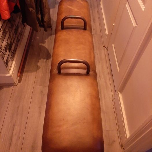Gabby Gym Brown Leather Bench Kare Design