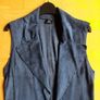 New blue sleeveless women's jacket (boutique bought) Image 3