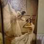 Rare find. Vintage Couple of Large Ballerinas Scene. Ballet Art. Image 6
