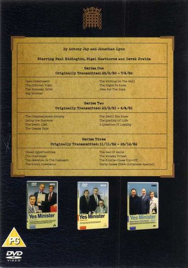 The Complete Yes Minister - Collector's Boxset (AS NEW)