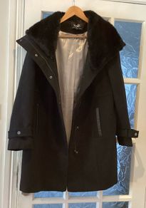 Women's Wallis winter coat (detachable fur collar)