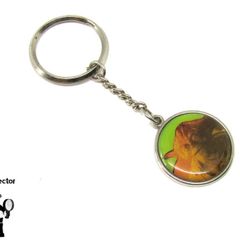 Vintage Star Wars metal key chain Yoda