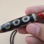 Vintage 5 Eyes Agate Bead Amulet pendant Necklace Image 3