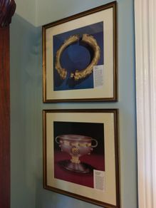 Vintage detailed photos of Irish artifacts.