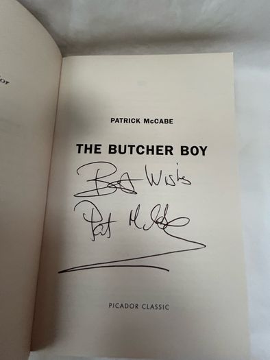 Patrick McCabe SIGNED Copy of The Butcher Boy Picador Classic Paperback VG