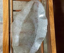Vintage Italian Design Glass Folies Platter by IVV Handmade