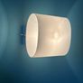 Opaque white oval wall lights x 2 Image 3