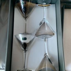 Black Splash Espresso Martini Glasses