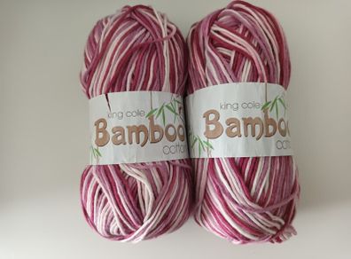 Knitting Yarn - King Cole Bamboo Cotton Prints - 200 g