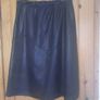 Black leatherette/faux leather skirt (free postage) Image 3