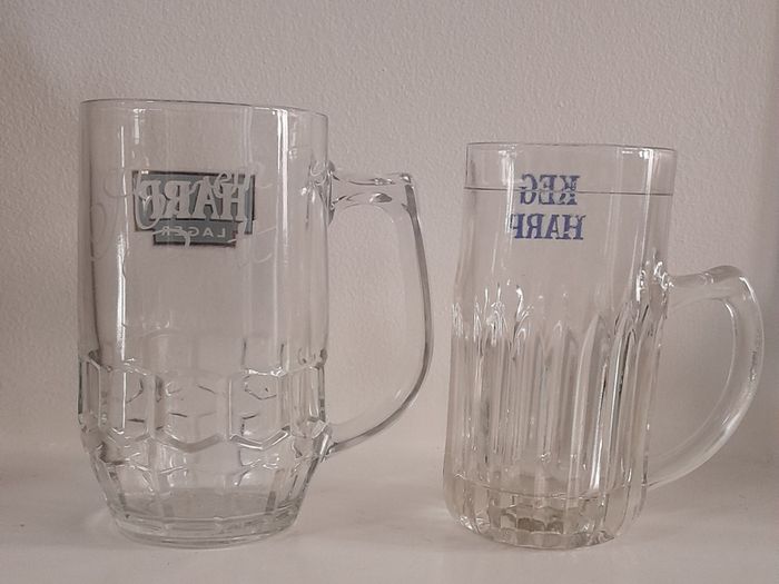 2 Vintage Harp Lager Tankards