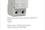 Hager SPB213 40Ka Surge Protector