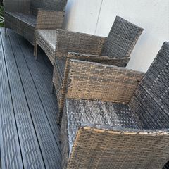 Rattan 4 piece garden furniture set