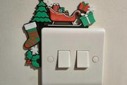 Christmas Light Switch Decorations Festive 3D Printed Wall Decor
