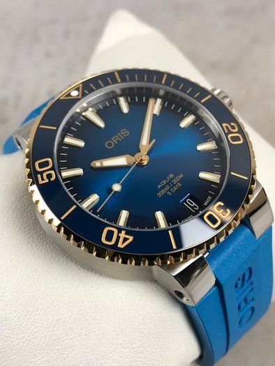 Oris Aquis Calibre 400 Blue/Gold New Full Set