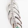 Spinel With Emerald Teardrop Base On Sterling Silver Necklace Image 2