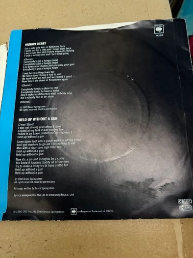 Bruce Springsteen vinyl singles Irish pressing