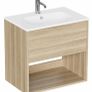 Hackney 600 cherry wood effect ex-display wall hung unit Image 2