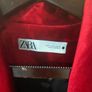 Zara women's red velvet blazer jacket Size XL (UK 14-16), AS NEW Image 7