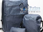 2363 Three PCS Sets Outdoor Travel Backpack Student School Bag USB Charging