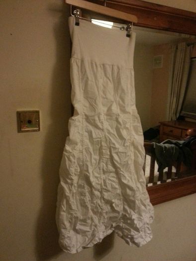 White Ruffled Skirt