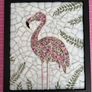 Handmade Framed Flamingo Mosaic Image 2