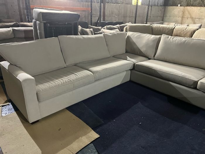 Grey corner sofa set o shaped