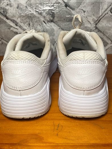 Nike Air Max SC Ladies Triple White Leather Trainers UK7 EU41