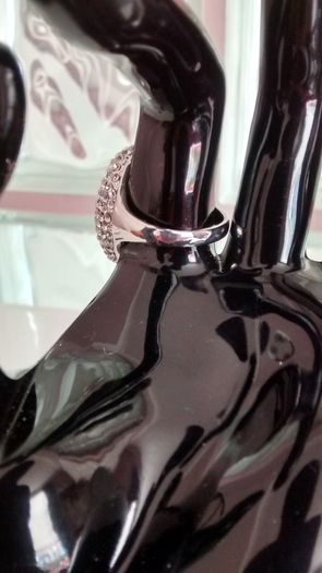 Platinum Plated Crystal Ring