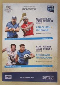 2015 Dublin v Cork Hurling & Dublin v Tyrone Football GAA Programme