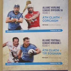 2015 Dublin v Cork Hurling & Dublin v Tyrone Football GAA Programme