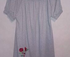 BNWT Sabex grey embroidered top size UK20 EUR48 Postage included
