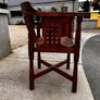 Monks Chair - Hand Carved Oak Image 3